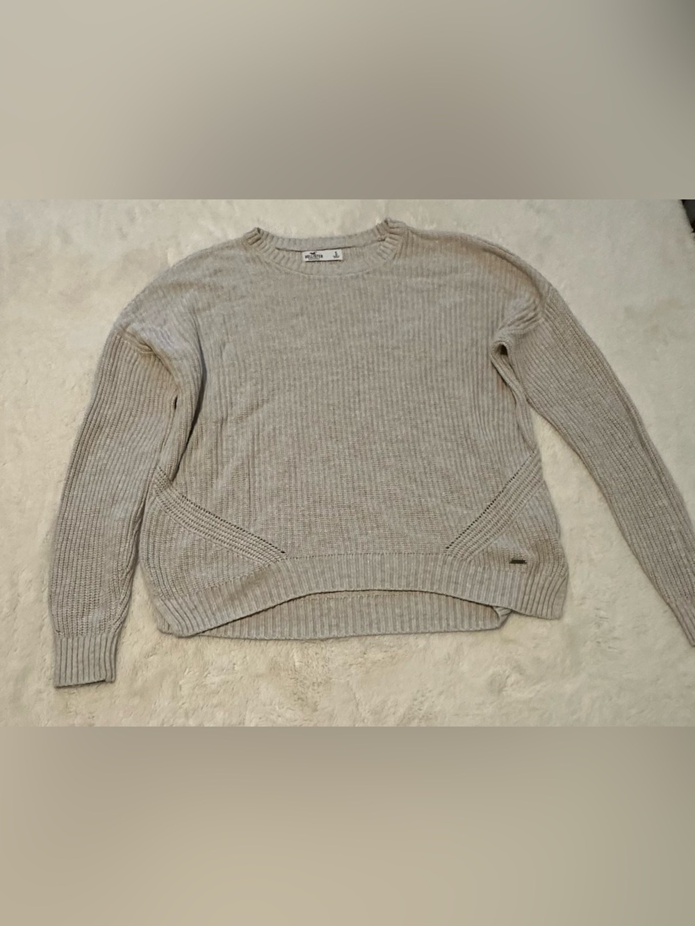 Hollister light grey Crewneck Sweater